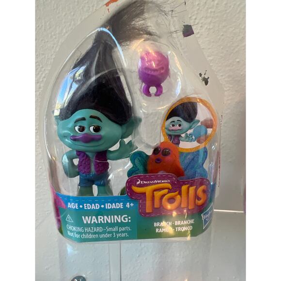 Dreamworks Poppy and Branch Troll Dolls Cake Toppers Toy - Picture 2 of 5